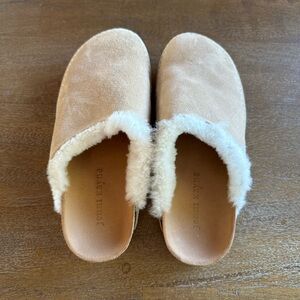 Jenni Kayne Cream Shearling Mules
